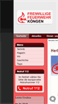 Mobile Screenshot of feuerwehr-koengen.de