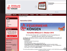 Tablet Screenshot of feuerwehr-koengen.de
